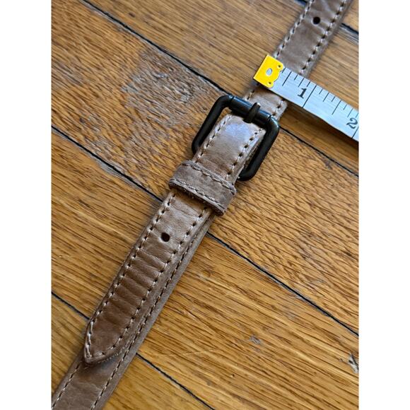 FRYE 'Melissa' Distressed Tan Leather Shoulder Bag w/Crossbody Strap - Picture 11 of 16